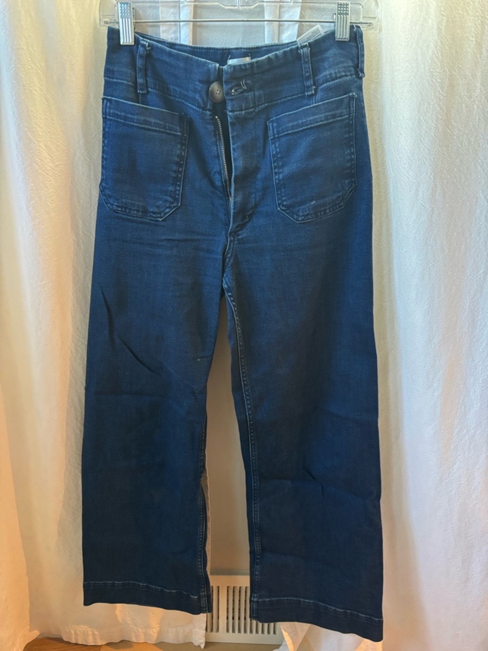 Anthropologie Maeve Collette Dark Blue Wide-Leg Women's Jeans
